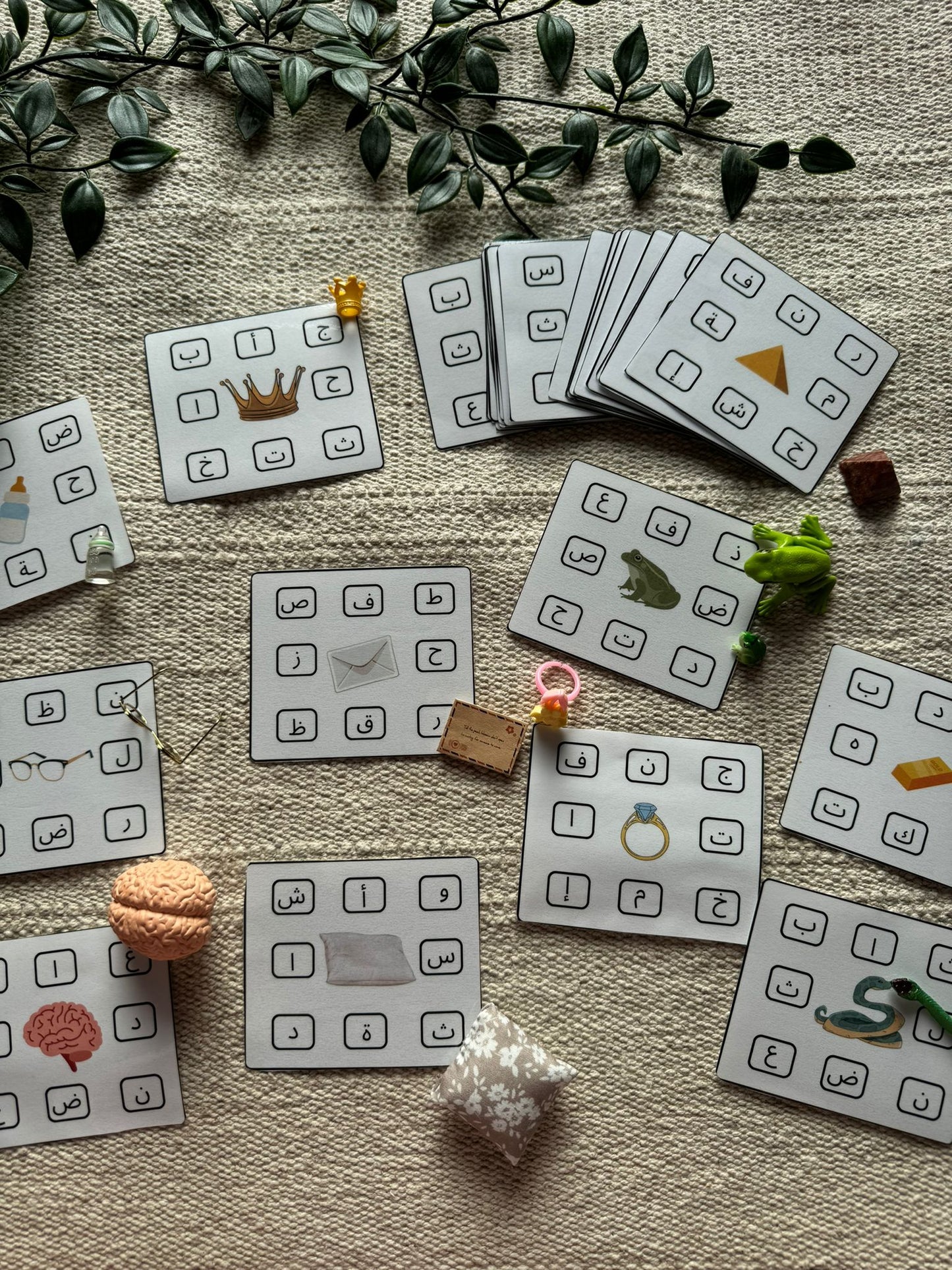 Cartes à pince autour des mots