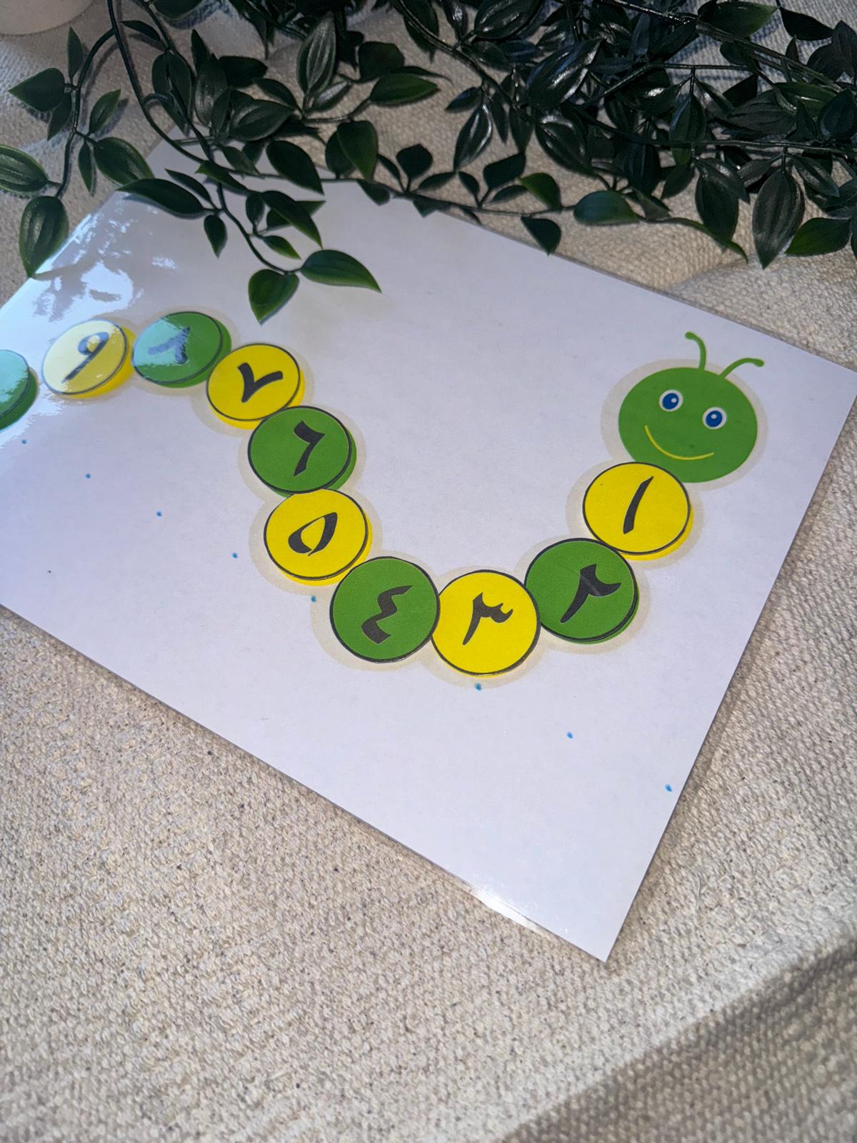 Chenille des chiffres