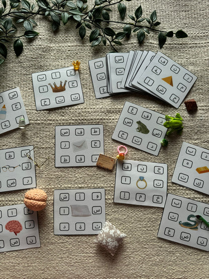 Cartes à pince autour des mots